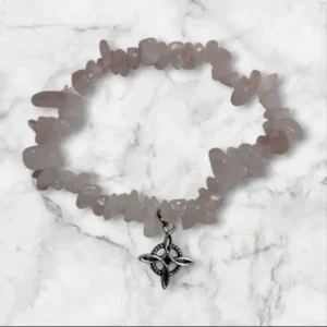 Comprar pulsera cuarzo rosa nudo de brujas