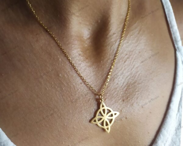 Nudo de brujas original: cómo reconocer un amuleto auténtico y evitar imitaciones 9 Amuleto Nudo de Brujas Colgante Plata Esterlina