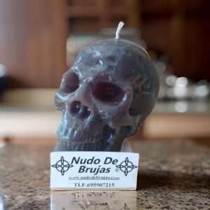 Comprar Velón con Forma de Calavera Negro