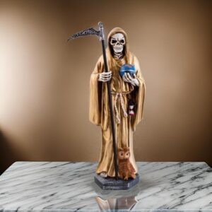 Comprar figura e Imagen de la Santa Muerte Dorada